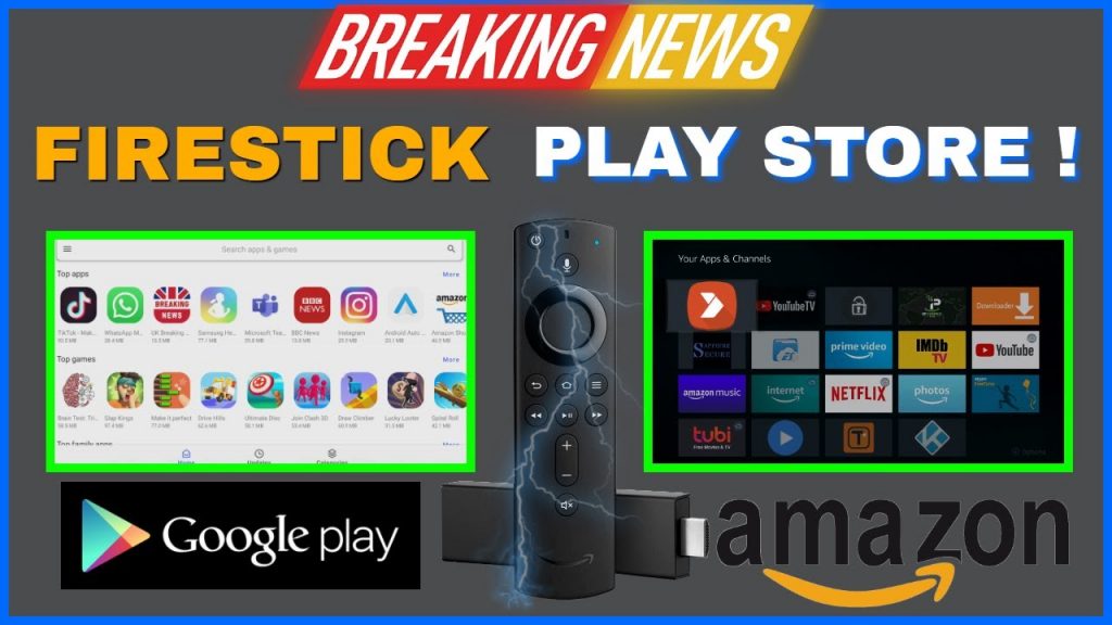 download app for google play store to install on amazon firestick
